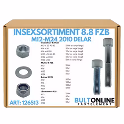 Insexsortiment M12-M24 FZB 2010 delar