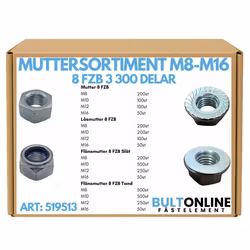 Muttersortiment M8-M16 8.8 FZB 3300 delar