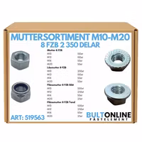 Muttersortiment M10-M20 8.8 FZB 2350 delar