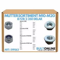 Muttersortiment M10-M20 8.8 FZB 2350 delar