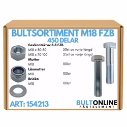 Bultsortiment M18 FZB 450 delar