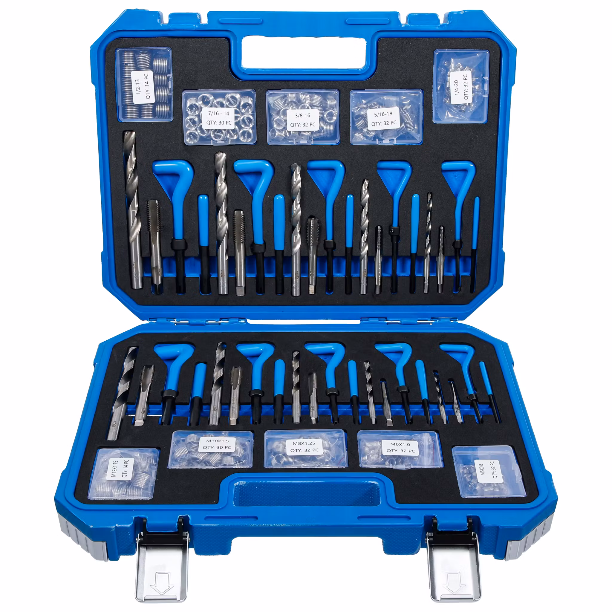 Gänga Reparationssats Metriska / tum M5-M12, 1/4" - 1/2" 320 delar