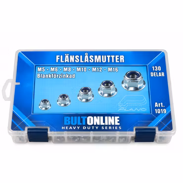 Flänslåsmutter M5–M16 FZB 130 delar