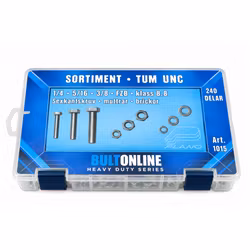 Sortiment Tum UNC 8.8 FZB 1/4-3/8 240 Delar