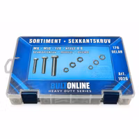 Sortiment Sexkantskruv 8.8 FZB M8-M10 176 Delar