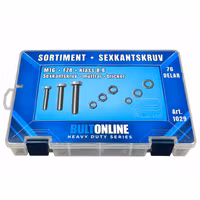 Sortiment Sexkantskruv 8.8 FZB M16 76 Delar