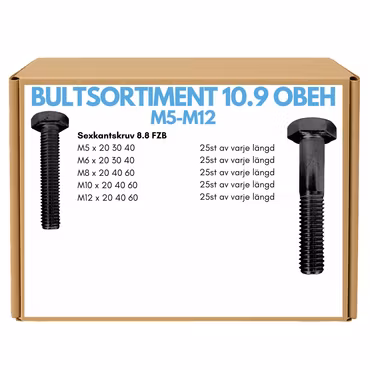 Mini Bultsortiment M5-M12 10.9 OBEH