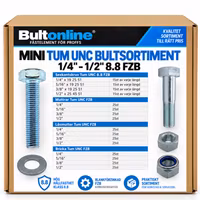 Mini tumsortiment UNC 1/4"-1/2" FZB