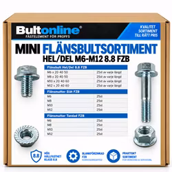 Mini Flänssortiment M6-M12 8.8 FZB