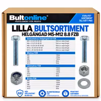Small bolt assortment fully threaded M5-M12 FZB 25KG