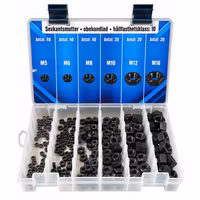 Sexkantsmutter M5–M16 Klass 10 OBEH 180 delar