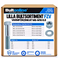 Small bolt assortment hot-dip galvanized M6-M16 8.8 FZV