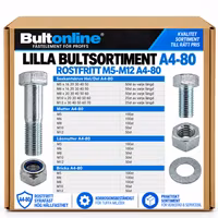 Small bolt assortment stainless steel M5-M12 A4-80