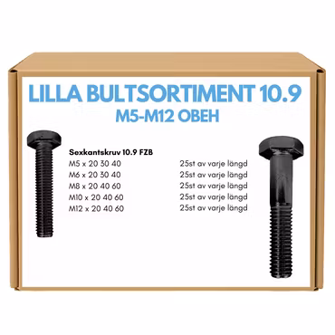 Lilla Bultsortiment M5-M12 10.9 OBEH
