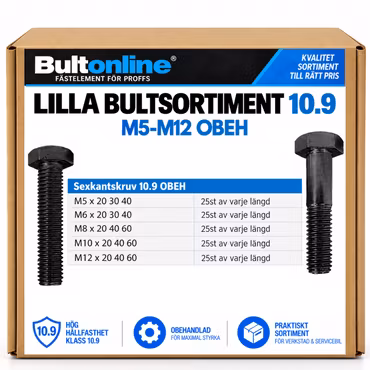 Lilla Bultsortiment M5-M12 10.9 OBEH