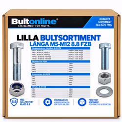 Lilla bultsortiment Långa M5-M12 8.8 FZB