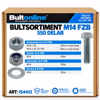 Bultsortiment M14 FZB 550 delar