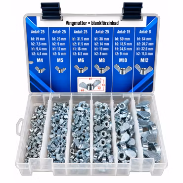 Vingmutter M4–M12 FZB 123 delar