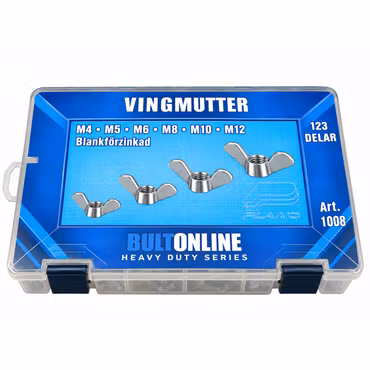 Vingmutter M4–M12 FZB 123 delar