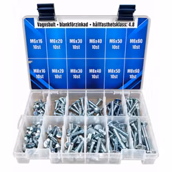 Sortiment Vagnsbult 4.8 FZB M6-M8 120 Delar