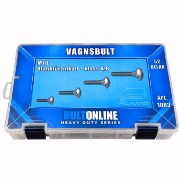 Sortiment Vagnsbult 4.8 FZB M10 52 Delar