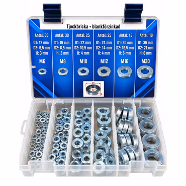 Sortiment Tjockbrickor M6–M20 FZB 135 delar