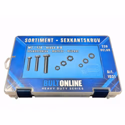 Sortiment Sexkantskruv 8.8 FZB M7 220 Delar