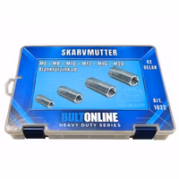 Sortiment Skarvmutter M6–M20 FZB 42 delar