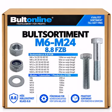 Komplett bultsortiment M6-M24 FZB