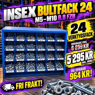 Insex 8.8 FZB M5-M10 Bultfack 24