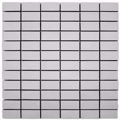 Mosaik Betontech White Matt 2,5x5