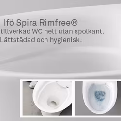Toalettstol Ifö Spira 6261 Rimfree Hög Modell För Limning