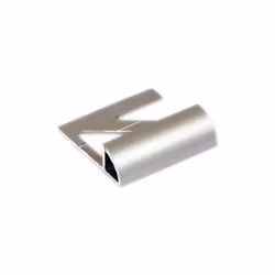Kakellist BLANKE Rund Aluminium silvereloxerad matt 12,5 mm