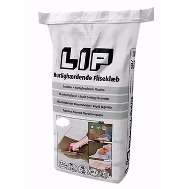 Snabbfästmassa Lip Grå 5 Kg