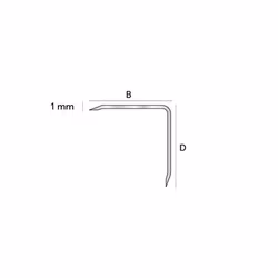 Hörnskydd EAA aluminium Grå 20 mm