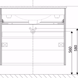 Tvättställsskåp Ifö Sense Pro 90 cm Med Dörrar