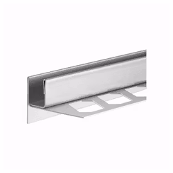 Fallist Blanke Glasvägg Vänster Borstat Rostfritt 42mm, 1,48m