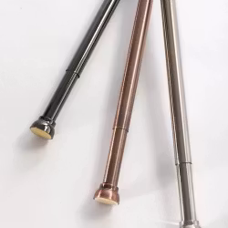 Draperistång Spirella Kreta Matt Black 75-125 cm