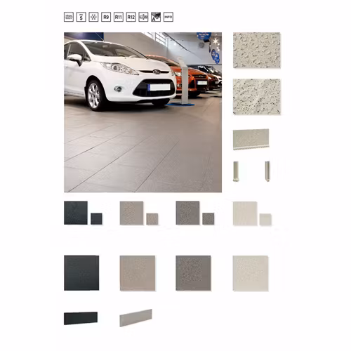 Klinker Solid Light Grey Mix 19,7X19,7