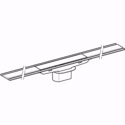 Golvränna Geberit Cleanline 80 Överdel