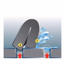 Golvraka Hygien 550 mm