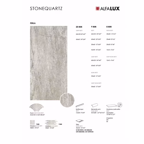 Klinker Alfalux Stonequartz Perla 30x30
