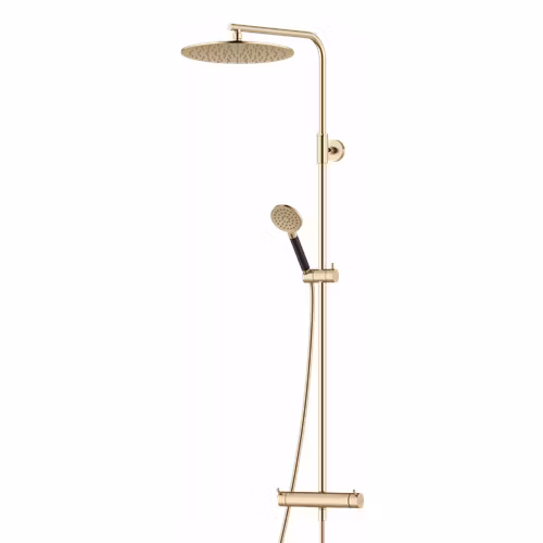 Takduschset Mora INXX II Borstad mässing PVD 150 c/c