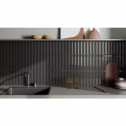 Kakel Up Black Blank 25x5