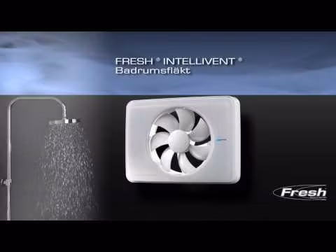 Badrumsfläkt Fresh Intellivent P Vit