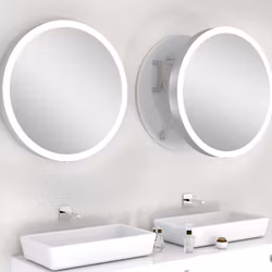 Spegel MOON utdragbar med LED-belysning