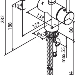 Tvättställsblandare Osier Krom