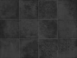 Klinker Tsquare Noir Epoque 20X20