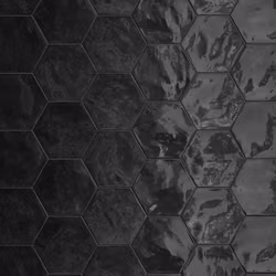 Kakel Hexagon Wall Black Swan 15x17