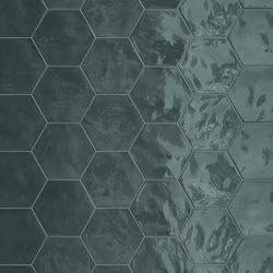 Kakel Hexagon Wall Green Echo 15x17